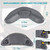 IWIWE Replacement Head Rest Pillows Fit for Artesian Island Spas Hot Tubs and Tidal Fit Swim Spa (Dark Grey-3 Pack-Includes One Neck Pillow and Two Head Pillows 26-1303-85)