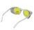 TITUS G12 Retro Style Safety Glasses Soft Folding Stainless Steel Mesh OR Color Matched Side Shield (Transparent Frame/Yellow Lens, Glasses Only)