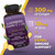 Viva Naturals Black Elderberry 1000mg with Vitamin C, D3 5000 IU & Zinc - 5-in-1 Immune Support Supplement for Adults, Sambucus Elderberry Capsules with Ginger for Men and Women, (60 Capsules)
