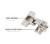 Silverline 1/2 inch Overlay Concealed Cabinet Hinges, Self-Closing Short Arm European Hinge for Face Frame Cabinets, 105Deg Opening, 35mm Cup, Screw-On Steel Hardware with Screws (6 Pack)