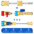 Frienda R134A R1234YF Valve Core Tool 35 Pcs Air Condition Valve Core Refrigeration Schrader 3 Pcs Remover Tool with 20 Pcs O-Ring Rubber Seal for Car(A/c R12 R22 R410 R134a R1234yf)