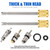 Frienda R134A R1234YF Valve Core Tool 35 Pcs Air Condition Valve Core Refrigeration Schrader 3 Pcs Remover Tool with 20 Pcs O-Ring Rubber Seal for Car(A/c R12 R22 R410 R134a R1234yf)