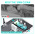 TOOLF Expandable Sink Caddy with Dish Towel Bar, Adjustable Over-The-Sink Organizer for Kitchen, Rustproof Sponge Holder and Drying Rack
