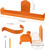 OSROENE Backpack Leaf Blower Hanger with Tube Hook, 1 Pack Backpack Sprayer Wall Mount, Heavy Duty Chainsaw Wall Mount Stand Accessories Garage Organization Storage