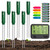 Reyke Soil Moisture Meter for Plants, 4-in-1 Soil Tester for Moisture/Temperature/Sunlight/Time, Digital Sensor, Water Meter for Outdoor &Indoor Plants, Ideal for Garden, Farm- Battery Included, 6 PC