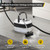 Dyna-Living Steam Cleaner 2500W Car Steamer for Auto Detailing Handheld Steamer Cleaner for Home, High Pressure Steam Cleaner with 1L Water Tank Portable Steamer for Cleaning Kitchen
