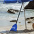 AMMSUN Beach Umbrella Sand Bag Umbrellas Anchor Weight Bags Anchor for Heavy Duty High Wind Resistant Beach Shade Tent Outdoor Canopies Windproof Portable Safe Stand Holder Universal Fit
