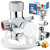 SonTiy Hot and Cold Bidet Mixing Valve Kit, Upgrade Brass 4 Way Warm Bidet T-adapter valve for Handheld Toilet Sprayer Seat Bidet Attachment with Two Tee Connector and 79inch Shower Hose