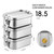BEFOY Small Stainless Steel Food Storage Containers Set | Reusable Metal Lunch Snack Boxes Food Prep Container with Lids Freezer & Dishwasher Safe | 550 ml | BPA-Free Plastic-Free