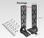 SanHima Pair Awning Mounting Brackets - Extended L-Brackets for Roof Rack Cross Bars Off-Road Awning Stable Installation, Suitable for San Hima Karlu Awning