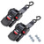 Ayaport Retractable Ratchet Straps 2 inch x 6ft Boat Transom Tie Down Straps to Trailer - 3300lbs Break Strength, Heavy Duty Bolt-on Trailer Straps for Boat, Jet Ski, Motorcycles, ATV