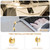 3pcs Gold Cable Anchors, Metal Phone Charger Cord Holders Cable Management Clips Multi-Function Aluminum Wire Organizer for Home Office Desktop Wall Nightstand