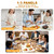 LEBURRY Electric Warming Tray - Portable Warming Plate with Timer, Heating and Child Locks Control Feature - Electric Heating Pad for Party, Buffet, Picnic - Food Warmer Tray for Camping,Travel