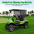 10L0L Golf Cart Sun Shade Cover for Yamaha G29 Drive 2007-2016, 2-Passenger, UV Heat Resistant Mesh with 90% Heat Block, 3-Sides Roll Up, Full Roof Coverage (63" L X 45" W)