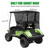 10L0L Golf Cart Sun Shade Cover for Yamaha G29 Drive 2007-2016, 2-Passenger, UV Heat Resistant Mesh with 90% Heat Block, 3-Sides Roll Up, Full Roof Coverage (63" L X 45" W)