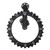 Sorandy 3D Mechanical Gear Clock, Design, Exquisite Craftsmanship, Large Moving Gear Wall Clock with Versatile Use for Home, Living Room, and Office (Black), Sorandygecnsmazwg-11