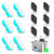 Lawfery Cat Water Fountain Filter Replacement, 6 Filters and 6 Pre-Filter Sponges for 3.2L/108oz Wireless Pet Fountain