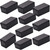 Sopepoyie Waterproof Electrical Project Case Power Junction Box, Project Box with Cover Black Plastic (60x36 x25mm), 10 Pack