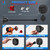 MICTUNING 20A 125V AC Port Plug with 5-in-1 T-Blade Adapter, 12AWG Heavy-Duty RV Shore Power Inlet Plug, Waterproof Electrical Receptacle with 18'' Extension Cord Hole Saw