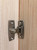 QCAA 2.5" Heavy Forged Solid Brass Door Latch, 90 Degree Right Angle Door Latch Buckle for Doors & Windows, Aged Classic Bronze, 1 Pack, Made in Taiwan