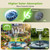 AISITIN Solar Bird Bath Fountain Pump, Solar Fountain for Bird Bath with 6 Nozzles, Solar Powered Water Fountain Pump for Garden, Ponds, Pool, Fish Tank and Outdoor