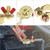 QWORK Brass Marine Grade Battery Terminal Top Post, 4 Pairs Battery Terminal Connectors, Battery Terminal Clamps for Boat Car RV, Fit All Standard Top of Post Batteries, 4 Positive + 4 Negative