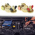 QWORK Brass Marine Grade Battery Terminal Top Post, 4 Pairs Battery Terminal Connectors, Battery Terminal Clamps for Boat Car RV, Fit All Standard Top of Post Batteries, 4 Positive + 4 Negative