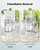 Pawfly 2 Pcs Bird Water Dispenser, Automatic Water Feeder, Plastic Cage Water Dispenser, White Parrot Waterer for Small Parakeet Cockatiel Budgie Lovebirds (Not Fit for Food Feeding)
