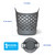Clorox Flexible Laundry Basket - Plastic Hamper for Clothes, Bedroom, and Storage - Portable Round Bin with Carry Handles, 1 Bushel, Grey