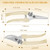 Amylove 24 Pcs Garden Flower Shears Pruning Scissors Valentine Heavy Duty Plant Scissor Garden Clippers Hand Bypass Pruner for Gardening Plants Hedge Tree Cutting Miniature Bonsai Modeling(Beige)