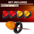 2 Amber + 2 Red Ledvillage 2 Inch 12V DC Beehive Cone LED Clearance Marker Light with Grommet for Truck Trailer Pickup Tractor 10 Diodes OL12 [Pack of 4]