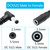 9FT Power Extension Cable - 5.5mm x 2.1mm, 18AWG, 90 Degree Right Angle DC 5521 Male to Female 12V Power Cord for Security Camera, LED Strip Light and More Devices