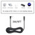 9FT Power Extension Cable - 5.5mm x 2.1mm, 18AWG, 90 Degree Right Angle DC 5521 Male to Female 12V Power Cord for Security Camera, LED Strip Light and More Devices