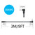 9FT Power Extension Cable - 5.5mm x 2.1mm, 18AWG, 90 Degree Right Angle DC 5521 Male to Female 12V Power Cord for Security Camera, LED Strip Light and More Devices