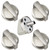 WB03X25796 PGP976SET1SS PGP953SET1SS PGP986SET1SS Gas Cooktop Knob Fit for GE Gas Stove Knobs WB03T10326 PGP986SET5SS PGP959SET1SS PGP976SET2SS 4362262 AP5986232 PS11721433 EAP11721433-5 Pack