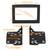 ECOTRIC Double Din Radio Stereo Kit Compatible with 06-10 Dodge Ram 1500 2500 3500 Chassis Cab Dash Bezel Installation Kit w/Wiring Harness