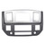 ECOTRIC Stereo Radio Double Din Dash Install Bezel Kit Compatible with 2006-2009 Dodge Ram Truck Silver Slate Gray Replacement for GNT56215007