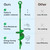 Ground Anchor Heavy Duty 18 inch - Earth Anchor Screw in Kit Green 4 Pack - Tie Down Swing Set Anchors - Auger Spiral Stakes High Wind - Camping Carport Canopy Tent Stakes for Tree Shed Dog Sand