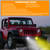 KARSAM 4 Inch Round LED Fog Lights for 2007-2018 Jeep Wrangler JK JKU 2018-2024 Jeep Wrangler JLU Accessories, 60W White Amber Off-Road Lamps Black Front Bumper LED Fog Lights Assembly, DOT Approved