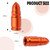 MEAJOO 4PCS Bullet Style Tire Valve Stem Caps, Air Caps Cover, Aluminum Alloy Dustproof and Waterproof Valve Caps Cover fits Cars, Trucks, Bikes, Motorcycles, Bicycles Tire Caps(Orange)