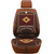 LKXHarleya Wood Beaded Comfort Seat Cover with Cooling Ventilated Mesh Lumbar Back Brace Massage Support Cushion for Car Seat Chair