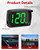 GPS Speedometer MPH for Car, Real-Time MPH Digital Speed Display with Overspeed Alarm, Large LED Head Up Display, USB Plug and Play for Truck, SUV and More