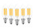 Lamsky E14 LED Bulb Dimmable,110V 600LM 60W Equivalent Warm White 3000K,E14 European Base Candelabra Light Bulbs for Turkish Lamp,European Chandeliers(5-Pack)
