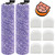 9 Pack Brush Roller and Filter Replacement for Shark WD201 Vacuum - Washable Foam Filters for WD100, WD101, WD101C, WD200, WD200C, WD201, WD201C - HydroVac Pro XL 3-in-1 Vacuum