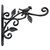 KiaoTime Cast Iron Metal 9.5" Hanging Planter Flower Pots Bracket Bird Feeder Hook Wind Chime Lanterms Hanger with Double Sided Bird for Indoor Outdoor Wall Fence Deck Trees Patio Garden Post Arm