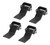 Mytee Products 4 Pack Steel Dump Trailer Hinges - Strap Style Long Leaf, Black Heavy Duty Weld On Greaseable Dump Trailer Door Gate Hinge - Allows Smooth Inward & Outward Door Opening