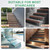 M METERXITY Stair Edge Trim 10FT Vinyl Rubber Stair Nosing Non-Slip Self Adhesive Stair Edge Trim Strips Staircase Step Edge Protector for Indoor/Outdoor Stairs [Brown,0.98 Inch]