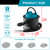 JIENUO Cordless Ash Vacuum Cleaner Compatible with 18V Battery, 4 Gallon Portable Ash Vac with Filter Clean, Blow Function for Pellet Stoves, Fireplaces, and BBQ Grills(Battery is not Included)