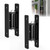 PICURA 7" Heavy Duty Gate Hinges, 2 Pack High Strength Steel Wall Mount Gate Hinge 1100LBs Load Capacity, Black Gate Hinges for Metal Fence Farm Wood Gates