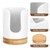 Soleebee Ceramic Bathroom Cup Dispenser, Hold 3 oz Mouthwash Cup Disposable Paper Holder Small Cup Dispenser Bamboo Base Cup Holder (White)